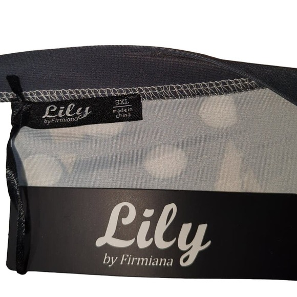 NWT Lily by Firmiana Beige Cheetah Polka Dot Polyester Blend Blouse Womens 3XL - Picture 3 of 4